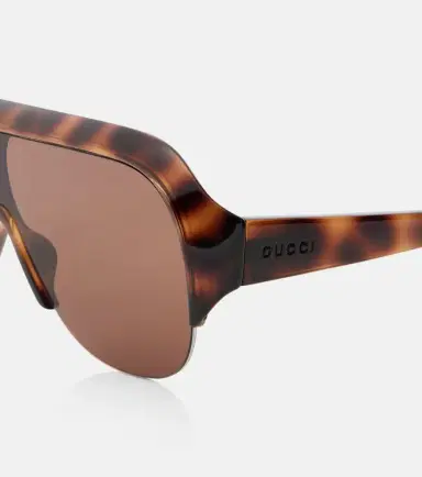Gucci Lettering shield sunglasses | Thumbnail 3