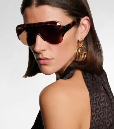 Gucci Lettering shield sunglasses | Thumbnail 5