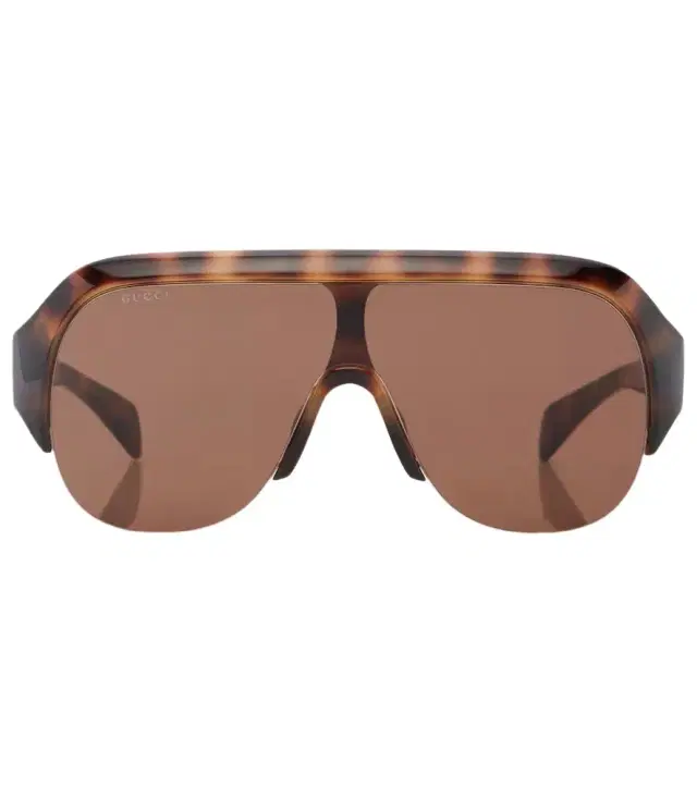 Gucci Lettering shield sunglasses