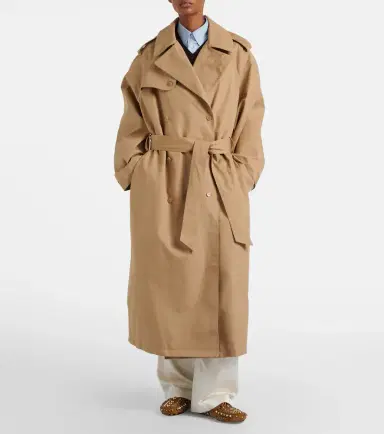 The Frankie Shop Riva oversized cotton trench coat | Thumbnail 3 The Frankie Shop Riva oversized cotton trench coat | Thumbnail 3