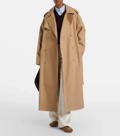 The Frankie Shop Riva oversized cotton trench coat | Thumbnail 4 The Frankie Shop Riva oversized cotton trench coat | Thumbnail 4