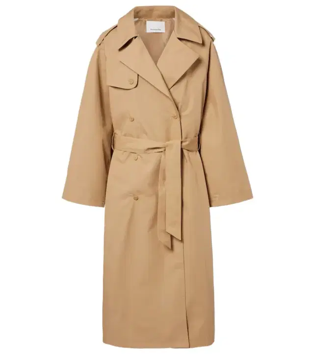 The Frankie Shop Riva oversized cotton trench coat
