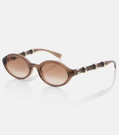 Gucci Bamboo oval sunglasses | Thumbnail 3