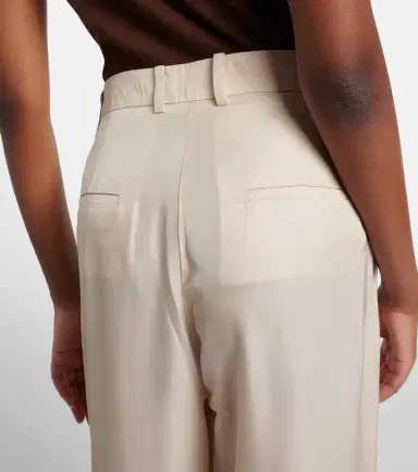 The Frankie Shop Marfa pleated twill wide-leg pants | Thumbnail 2