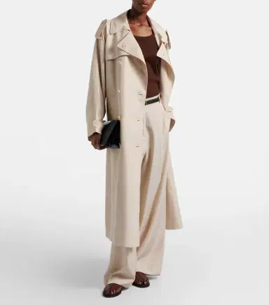 The Frankie Shop Marfa pleated twill wide-leg pants | Thumbnail 3