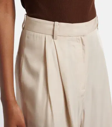 The Frankie Shop Marfa pleated twill wide-leg pants | Thumbnail 6