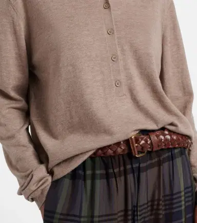 The Frankie Shop Tala wool-blend polo sweater | Thumbnail 2 The Frankie Shop Tala wool-blend polo sweater | Thumbnail 2