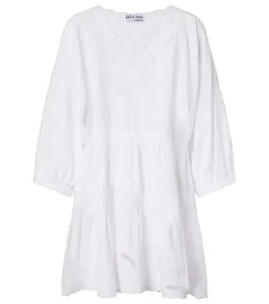 Juliet Dunn Embroidered cotton poplin minidress | Thumbnail 1
