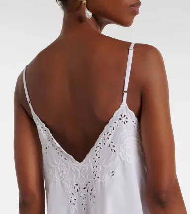 Juliet Dunn Broderie anglaise cotton midi dress | Thumbnail 2