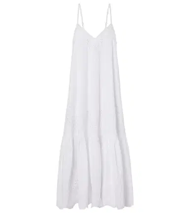 Juliet Dunn Broderie anglaise cotton midi dress | Thumbnail 1