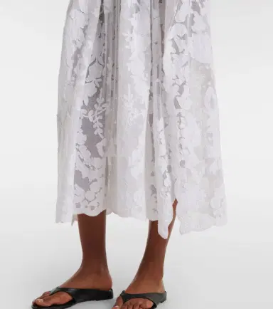 Juliet Dunn Embroidered sheer cotton kaftan | Thumbnail 5