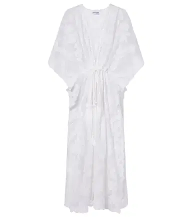 Juliet Dunn Embroidered sheer cotton kaftan | Thumbnail 1