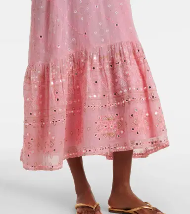 Juliet Dunn Embellished cotton midi dress | Thumbnail 2