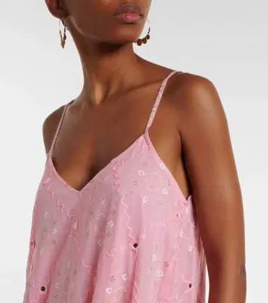 Juliet Dunn Embellished cotton midi dress | Thumbnail 3