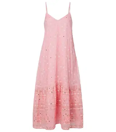 Juliet Dunn Embellished cotton midi dress | Thumbnail 1