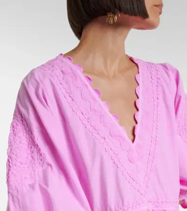 Juliet Dunn Embroidered cotton minidress | Thumbnail 2
