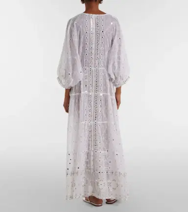 JULIET DUNN Embellished cotton maxi dress | Thumbnail 3
