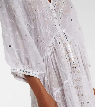 JULIET DUNN Embellished cotton maxi dress | Thumbnail 4