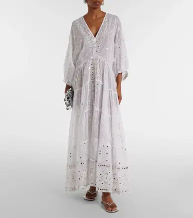 JULIET DUNN Embellished cotton maxi dress | Thumbnail 6