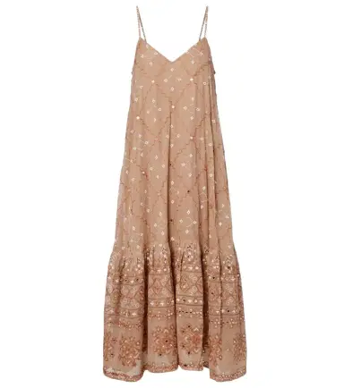 Juliet Dunn Embellished cotton midi dress | Thumbnail 1