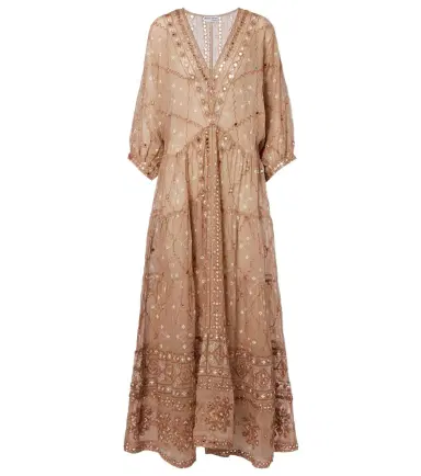 Juliet Dunn Embellished cotton maxi dress | Thumbnail 1