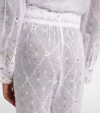 JULIET DUNN Embellished cotton wide-leg pants | Thumbnail 6 JULIET DUNN Embellished cotton wide-leg pants | Thumbnail 6
