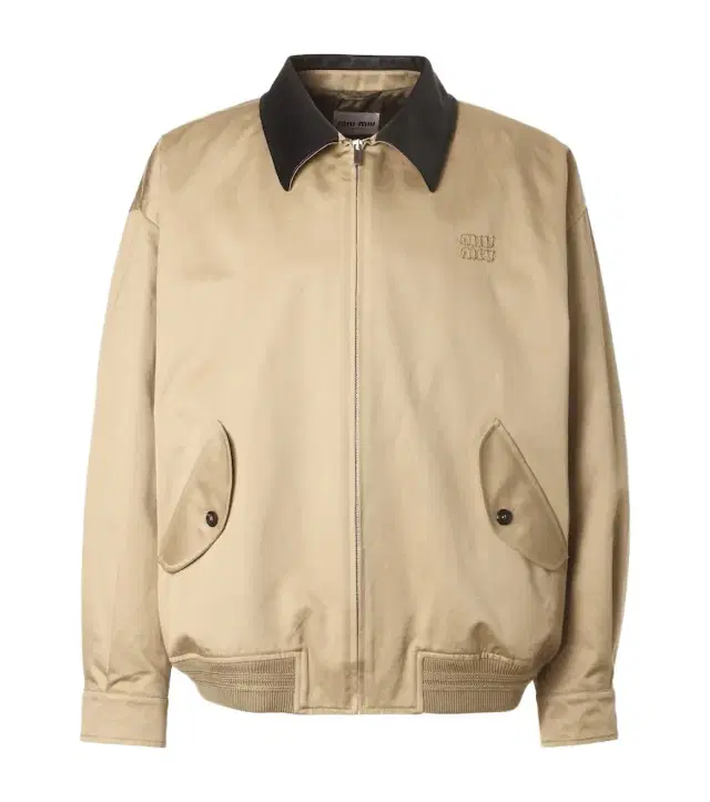 Cotton twill blouson jacket