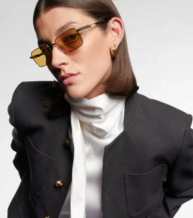 Bottega Veneta Stretch rectangular sunglasses | Thumbnail 3 Bottega Veneta Stretch rectangular sunglasses | Thumbnail 3