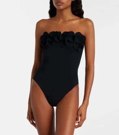 Karla Colletto Tess floral-appliqué swimsuit | Thumbnail 3