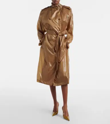 Saint Laurent Tie-neck trench coat | Thumbnail 2 Saint Laurent Tie-neck trench coat | Thumbnail 2