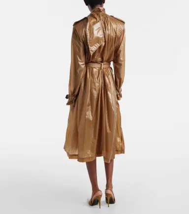 Saint Laurent Tie-neck trench coat | Thumbnail 3 Saint Laurent Tie-neck trench coat | Thumbnail 3