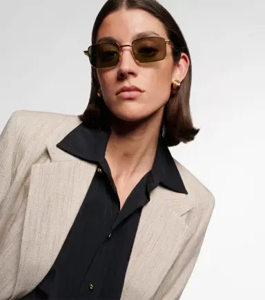 Bottega Veneta Stretch rectangular sunglasses | Thumbnail 2