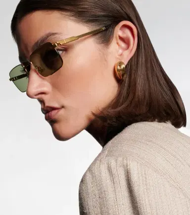 Bottega Veneta Stretch rectangular sunglasses | Thumbnail 3