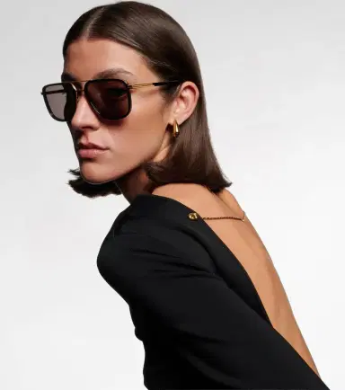 Bottega Veneta Metal Combi aviator sunglasses | Thumbnail 5