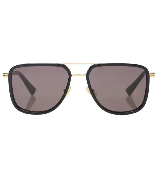 Bottega Veneta Metal Combi aviator sunglasses