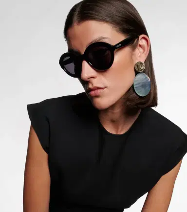 Alaïa Alaïa Lettering Logo round sunglasses | Thumbnail 2
