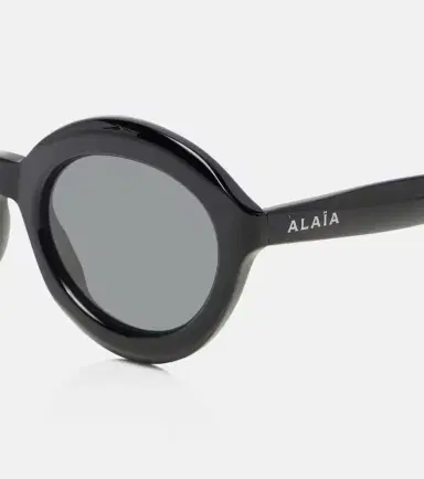 Alaïa Alaïa Lettering Logo round sunglasses | Thumbnail 4