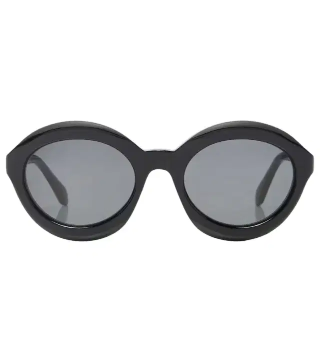 Alaia Alaïa Lettering Logo round sunglasses