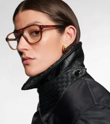 Bottega Veneta Triangle Stud aviator glasses | Thumbnail 3