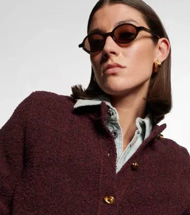 Bottega Veneta Slim Ribbon oval sunglasses | Thumbnail 2