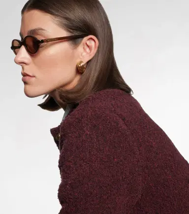 Bottega Veneta Slim Ribbon oval sunglasses | Thumbnail 3