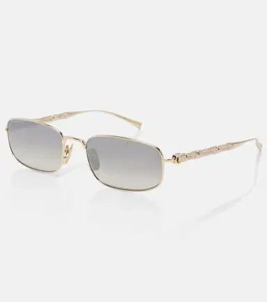 Gucci Bamboo crystal-embellished rectangular sunglasses | Thumbnail 4 Gucci Bamboo crystal-embellished rectangular sunglasses | Thumbnail 4