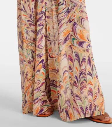 Alexandra Miro Chloe printed georgette kaftan | Thumbnail 2