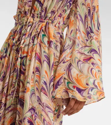 Alexandra Miro Chloe printed georgette kaftan | Thumbnail 3
