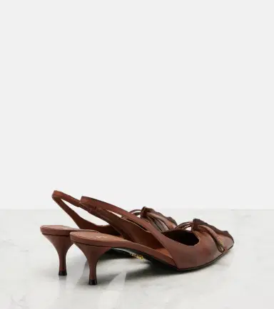 Prada Leather slingback pumps | Thumbnail 2 Prada Leather slingback pumps | Thumbnail 2