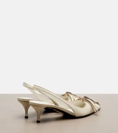 Prada Leather slingback pumps | Thumbnail 3 Prada Leather slingback pumps | Thumbnail 3