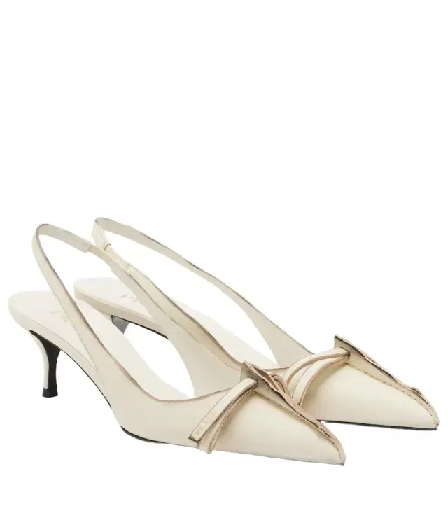 Prada Leather slingback pumps