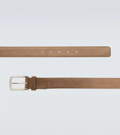 Zegna Triple Stitch suede belt | Thumbnail 2 Zegna Triple Stitch suede belt | Thumbnail 2