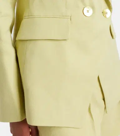 Veronica Beard Miller double-breasted linen-blend twill blazer | Thumbnail 2 Veronica Beard Miller double-breasted linen-blend twill blazer | Thumbnail 2