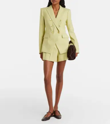 Veronica Beard Miller double-breasted linen-blend twill blazer | Thumbnail 5 Veronica Beard Miller double-breasted linen-blend twill blazer | Thumbnail 5